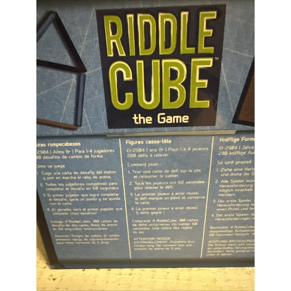 Riddle Cube ~ Educational Insights ~ 8+- Mind Bending Game New - Picture 7 of 7
